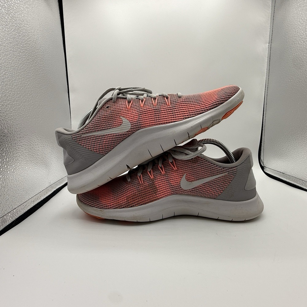 Nike Women's Flex 2018‎ AA7408 005 RN Running Shoes Pink And Grey Shoes Size 11 - Picture 6 of 8